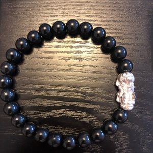 Black Jade & Piqiu  Bracelet